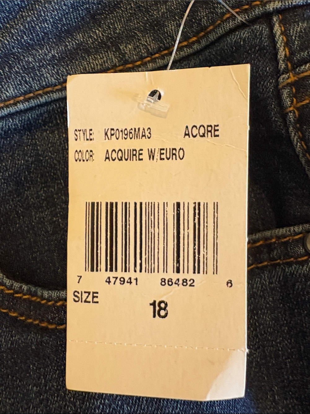 Kut from the Kloth Dark Blue Natalie Kurvy Bootcut Jeans - Size 18 - Picture 2 of 7